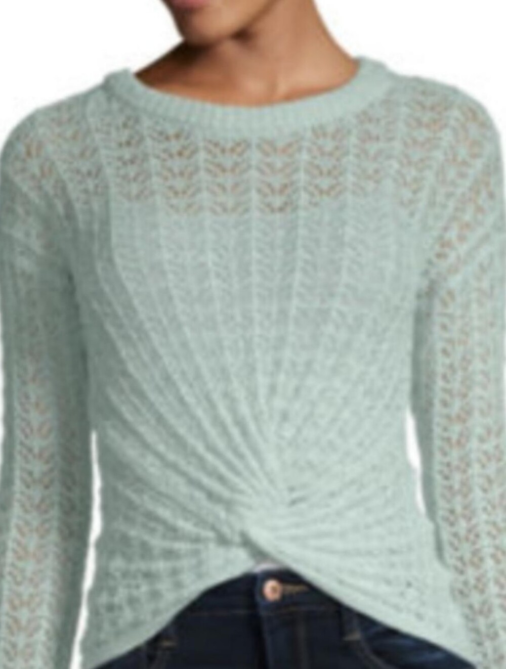 Love More Front Knot Sweater